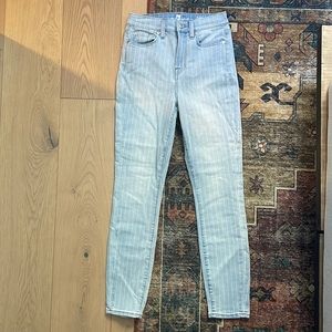 7 for all mankind denim pinstripe 25